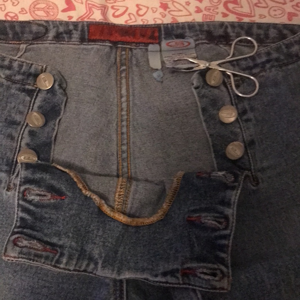 Vintage Navy Style Bongo Flare Bottom Jeans 11 - Picture 10 of 15